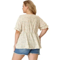 Agnes Orinda Women's Plus Size Floral Babydoll Peplum Waist Short Sleeve Blouses 13 Agnes Orinda Women's Plus Size Floral Babydoll Peplum Waist Short Sleeve Blouses -Agnes Orinda GUEST c57119be ccc6 4b5a 9b0c 2b95fd4a3bca