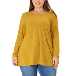 Agnes Orinda Women's Plus Size Plain Casual Split Side Long Sleeve Top 11 Agnes Orinda Women's Plus Size Plain Casual Split Side Long Sleeve Top -Agnes Orinda GUEST c60ab2b2 87b2 4798 8f74 f58d5e7af960