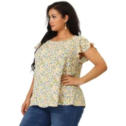 Agnes Orinda Women's Plus Size Floral Short Sleeve Casual Blouse 16 Agnes Orinda Women's Plus Size Floral Short Sleeve Casual Blouse -Agnes Orinda GUEST c6868b69 4ec3 4986 8082 e8fbe955cf1d