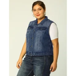 Agnes Orinda Women's Plus Size Buttons With Two Chest Flap Pockets Denim Vests 21 Agnes Orinda Women's Plus Size Buttons With Two Chest Flap Pockets Denim Vests -Agnes Orinda GUEST c9d2596d 4eb7 4d95 b3de 7c58825efed4