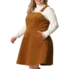 Agnes Orinda Women's Plus Size Corduroy Pinafore Short Dress Adjustable Strap Overall Dress Suspender Skirt 1 Agnes Orinda Women's Plus Size Corduroy Pinafore Short Dress Adjustable Strap Overall Dress Suspender Skirt -Agnes Orinda GUEST cb5cc3e9 485b 4609 9d6d e1a44175ea91