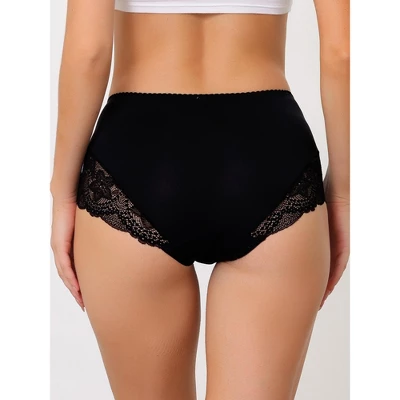 Agnes Orinda Women's Plus Size Mid-Rise Comfy Hipster Lace Trim Silky Briefs 3 Agnes Orinda Women's Plus Size Mid-Rise Comfy Hipster Lace Trim Silky Briefs