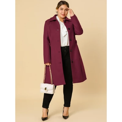 Agnes Orinda Women's Plus Size Winter Outfits Utility Belted Fashion Overcoats 4 Agnes Orinda Women's Plus Size Winter Outfits Utility Belted Fashion Overcoats - Image 2