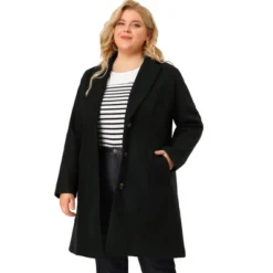 Agnes Orinda Women's Plus Size Winter Notched Lapel Single Breasted Pea Coat 26 Agnes Orinda Women's Plus Size Winter Notched Lapel Single Breasted Pea Coat -Agnes Orinda GUEST cd0f2002 54b9 454e 8dc7 5edb75d8f8a5