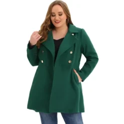 Agnes Orinda Women's Plus Size Winter Fashion Outerwear Double Breasted Warm Overcoats -Agnes Orinda GUEST ce1721b6 4ef1 46f2 9a12 34a8da047403