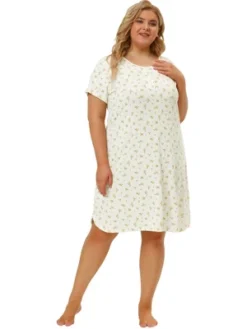 Agnes Orinda Women's Plus Size Short Sleeve Comfort Nightgown 12 Agnes Orinda Women's Plus Size Short Sleeve Comfort Nightgown -Agnes Orinda GUEST ce8503df d5ea 4ffa b7a2 72be9f4d6b66