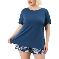 Agnes Orinda Women's Plus Size Summer Soft 2 Piece Short Sleeve Shirt With Shorts With Pockets Pajama Sets 13 Agnes Orinda Women's Plus Size Summer Soft 2 Piece Short Sleeve Shirt With Shorts With Pockets Pajama Sets -Agnes Orinda GUEST d102eea2 fd90 4394 aa8e 184da969e217