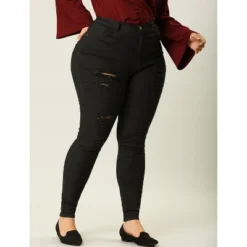 Agnes Orinda Women's Plus Size Mid Rise Zip Fly Skinny Ripped Jeans 11 Agnes Orinda Women's Plus Size Mid Rise Zip Fly Skinny Ripped Jeans -Agnes Orinda GUEST d298e505 908f 48cf bf8b 24ed2c4f92be