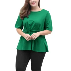 Agnes Orinda Women's Plus Size Twisted Knot Waist Short Sleeves Summer Outfits Peplum Blouses 15 Agnes Orinda Women's Plus Size Twisted Knot Waist Short Sleeves Summer Outfits Peplum Blouses -Agnes Orinda GUEST d565f21f e8d4 40b7 a327 e825ed2cd0cf