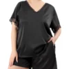 Agnes Orinda Plus Size Satin Pajamas Women's 2023 Summer Lace V Neck Short Sleeve With Shorts Silk Set Sleepwear 2 Agnes Orinda Plus Size Satin Pajamas Women's 2023 Summer Lace V Neck Short Sleeve With Shorts Silk Set Sleepwear -Agnes Orinda GUEST d5d15a46 dfc0 4aba af97 8c4d6561ba5d