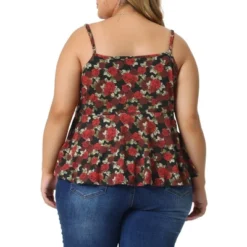 Agnes Orinda Women's Plus Size Peplum Adjustable Strap Outfits Floral Camisole 9 Agnes Orinda Women's Plus Size Peplum Adjustable Strap Outfits Floral Camisole -Agnes Orinda GUEST d76c5efd 0139 4965 9fe2 a18bc8b9f4f4