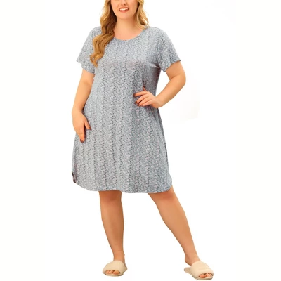 Agnes Orinda Women's Plus Size Short Sleeve Comfort Nightgown 10 Agnes Orinda Women's Plus Size Short Sleeve Comfort Nightgown - Image 8