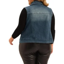Agnes Orinda Women's Plus Size Zip Up Washed Denim Motorcycle Sleeveless Jean Vest 9 Agnes Orinda Women's Plus Size Zip Up Washed Denim Motorcycle Sleeveless Jean Vest -Agnes Orinda GUEST d9ea2b95 88b6 4853 992f a7da951cb7af