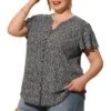 Agnes Orinda Women's Plus Size Floral Flare Short Sleeve Button Down Chiffon Shirt 2 Agnes Orinda Women's Plus Size Floral Flare Short Sleeve Button Down Chiffon Shirt -Agnes Orinda GUEST dae62be8 136b 433f 8deb f2f2d5f869e0