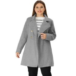 Agnes Orinda Women's Plus Size Winter Fashion Outerwear Double Breasted Warm Overcoats -Agnes Orinda GUEST daeccd82 91d1 456a b29b ac3f2463866f