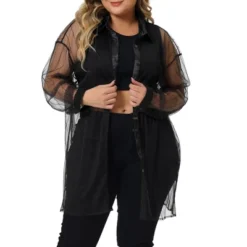 Agnes Orinda Women's Plus Size Mesh Sheer Long Sleeve Button Down See Through Shirts 11 Agnes Orinda Women's Plus Size Mesh Sheer Long Sleeve Button Down See Through Shirts -Agnes Orinda GUEST dbf696b2 b886 4739 97d3 a243c190a599