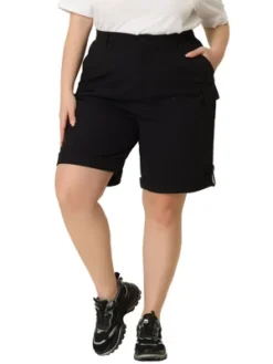 Agnes Orinda Women's Plus Size Knee Lenth Jogger Pocket Track Cargo Shorts 8 Agnes Orinda Women's Plus Size Knee Lenth Jogger Pocket Track Cargo Shorts -Agnes Orinda GUEST dd83bbbf 6a4f 4ad9 8010 c587d3daafe2