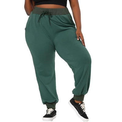 Agnes Orinda Women Plus Size Drawstring Waist Contrast Color Jogger Pants 9 Agnes Orinda Women Plus Size Drawstring Waist Contrast Color Jogger Pants - Image 7