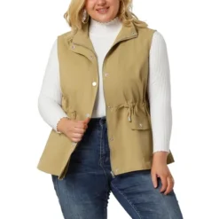 Agnes Orinda Women's Plus Size Utility Vest Cargo Pocket Drawstring Waist Sleeveless Jacket 20 Agnes Orinda Women's Plus Size Utility Vest Cargo Pocket Drawstring Waist Sleeveless Jacket -Agnes Orinda GUEST e02a4ef3 58ac 4a1b a78e 3ca496d99f81