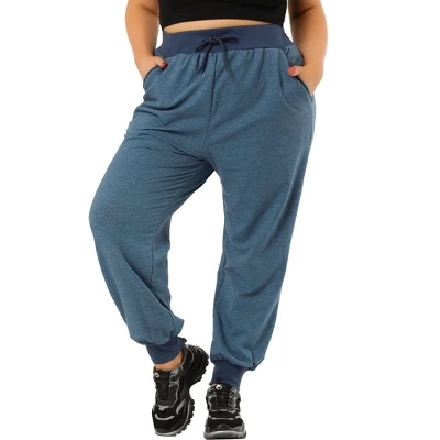 Agnes Orinda Women Plus Size Drawstring Waist Contrast Color Jogger Pants 8 Agnes Orinda Women Plus Size Drawstring Waist Contrast Color Jogger Pants - Image 6