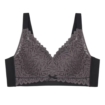 Agnes Orinda Women Plus Full Coverage Lace Soft Cup U Back Adjustable Strap Wireless Bras 6 Agnes Orinda Women Plus Full Coverage Lace Soft Cup U Back Adjustable Strap Wireless Bras - Image 4