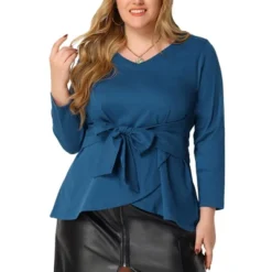 Agnes Orinda Women's Plus Size Workwear Fashion Belted Knot Tie Knit Blouses 20 Agnes Orinda Women's Plus Size Workwear Fashion Belted Knot Tie Knit Blouses -Agnes Orinda GUEST e65040eb ad9b 4d07 ba32 ced72276fac1