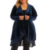 Agnes Orinda Women's Plus Size Velvet Long Sleeve Irregular Draped Mesh Hem Open Front Cardigan 2 Agnes Orinda Women's Plus Size Velvet Long Sleeve Irregular Draped Mesh Hem Open Front Cardigan -Agnes Orinda GUEST e6e90be5 af00 4c12 8cc1 3de05e97bf8f