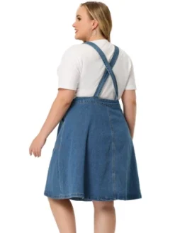 Agnes Orinda Women's Plus Size Overall Dress Button Adjustable Strap Denim Suspender Dresses 11 Agnes Orinda Women's Plus Size Overall Dress Button Adjustable Strap Denim Suspender Dresses -Agnes Orinda GUEST e703df85 edb9 4ea5 8471 486b6ee5e821
