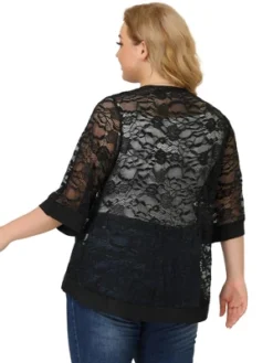 Agnes Orinda Women's Plus Size Elegant Open Front 3/4 Sleeve Lace Lightweight Tunic Cardigans 18 Agnes Orinda Women's Plus Size Elegant Open Front 3/4 Sleeve Lace Lightweight Tunic Cardigans -Agnes Orinda GUEST e80c51b2 9b1f 4c3a 8ed3 d2003f21db77