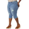 Agnes Orinda Women's Plus Size Capri Ripped Slash Pocket Raw Hem Denim Jeans 1 Agnes Orinda Women's Plus Size Capri Ripped Slash Pocket Raw Hem Denim Jeans -Agnes Orinda GUEST e8525458 14c4 42c2 8113 cb0105e3ea4a
