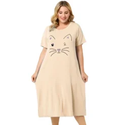 Agnes Orinda Womens Plus Size Short Sleeve Cute Cat Print Pockets Nightgown 30 Agnes Orinda Womens Plus Size Short Sleeve Cute Cat Print Pockets Nightgown -Agnes Orinda GUEST e8a77945 e4fc 42d6 b942 8a1908e71e29