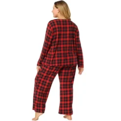 Agnes Orinda Women's Plus Size Nightgown Pajama Sets Buffalo Plaid Check Side Pocket Elastic Waist Relaxed Fit Sleepwear Pajamas 12 Agnes Orinda Women's Plus Size Nightgown Pajama Sets Buffalo Plaid Check Side Pocket Elastic Waist Relaxed Fit Sleepwear Pajamas -Agnes Orinda GUEST e938b408 9e5b 46c8 9dbb e05981b27241