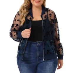 Agnes Orinda Women's Plus Size Bomber Mesh Sheer Floral Lace Long Sleeve Jackets 17 Agnes Orinda Women's Plus Size Bomber Mesh Sheer Floral Lace Long Sleeve Jackets -Agnes Orinda GUEST ea2b8e74 f16f 439b b648 6145ee58d6df