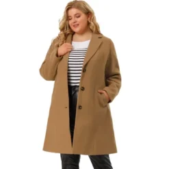 Agnes Orinda Women's Plus Size Winter Notched Lapel Single Breasted Pea Coat 25 Agnes Orinda Women's Plus Size Winter Notched Lapel Single Breasted Pea Coat -Agnes Orinda GUEST ea30fb40 bdd4 4a7b b9b7 a4fc70d6f31e