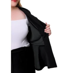 Agnes Orinda Women's Plus Size Office Work Double Lapel Button Peplum Blazers -Agnes Orinda GUEST ead5c0a8 e1af 4c29 ae59 00608927ba00