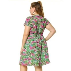 Agnes Orinda Women's Plus Size Casual Floral Short Sleeve Knee Length Shirt Dress 15 Agnes Orinda Women's Plus Size Casual Floral Short Sleeve Knee Length Shirt Dress -Agnes Orinda GUEST ebbda00c bc41 4771 97f3 86db989b9800