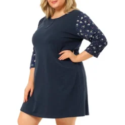 Agnes Orinda Women's Plus Size Cute Floral 3/4 Sleeve Floral Print Nightgowns 16 Agnes Orinda Women's Plus Size Cute Floral 3/4 Sleeve Floral Print Nightgowns -Agnes Orinda GUEST ec2e292e 0db0 4d1c af01 aaf91d9aa0d7