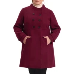 Agnes Orinda Women's Plus Size Stand Collar Pockets Double Breasted Trendy Winter Coats 11 Agnes Orinda Women's Plus Size Stand Collar Pockets Double Breasted Trendy Winter Coats -Agnes Orinda GUEST ec473f42 252f 4401 ada8 249f1a6a601b