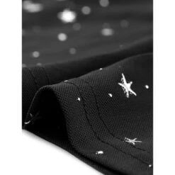 Agnes Orinda Women's Plus Size Silver Star Club Mesh Sheer Trendy Crop Blouses -Agnes Orinda GUEST ed96f1a4 b023 449f 89a8 51eb6d47e16b