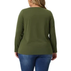 Agnes Orinda Women's Plus Size Cross V Neck Casual Fashion Long Sleeves Blouses 11 Agnes Orinda Women's Plus Size Cross V Neck Casual Fashion Long Sleeves Blouses -Agnes Orinda GUEST ee14a21a bb51 4ef2 b1f7 07f9e9ede32a