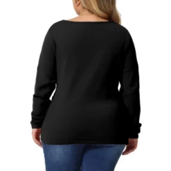 Agnes Orinda Women's Plus Size Knit Deep V Neck Wrap Curvy Pullover Sweaters 11 Agnes Orinda Women's Plus Size Knit Deep V Neck Wrap Curvy Pullover Sweaters -Agnes Orinda GUEST f1bda951 0285 4d9f 8090 bc07a4534ffe
