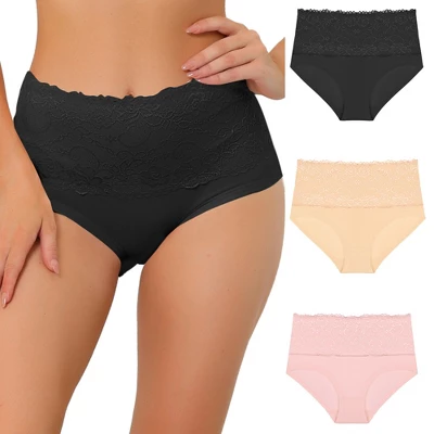 Agnes Orinda Women's Underwear Stretch Packs Lace High Rise Comfort Briefs 11 Agnes Orinda Women's Underwear Stretch Packs Lace High Rise Comfort Briefs - Image 9