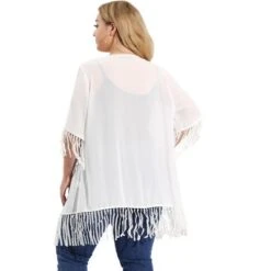 Agnes Orinda Women's Plus Size Cardigan Lace Insert Elbow Sleeve Summer Bohemian Cardigans -Agnes Orinda GUEST f339d354 ff72 4d3c 98f8 2b7ddfa08f10