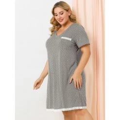 Agnes Orinda Womens Plus Size V Neck Polka Dots Short Sleeve Sleepwear Pajamas Nightgown 21 Agnes Orinda Womens Plus Size V Neck Polka Dots Short Sleeve Sleepwear Pajamas Nightgown -Agnes Orinda GUEST f4c5dc88 91cf 4b7e a145 dcaae2bb1f03