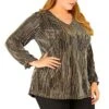Agnes Orinda Women's Plus Size Glitter Sparkle V Neck Metallic Party Sequin Blouse 2 Agnes Orinda Women's Plus Size Glitter Sparkle V Neck Metallic Party Sequin Blouse -Agnes Orinda GUEST f7cf6fb7 f471 4a85 829c 8669caf8386c