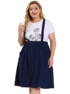 Agnes Orinda Women's Plus Size Casual Elastic Waist Suspender Skirt With Front Pockets 10 Agnes Orinda Women's Plus Size Casual Elastic Waist Suspender Skirt With Front Pockets -Agnes Orinda GUEST f878086a 2cee 4b7c 9d1d ad8cbadb8e66