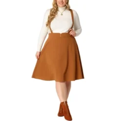 Agnes Orinda Plus Size Suspender Skirt For Women Detachable Strap A-Line Skirts 13 Agnes Orinda Plus Size Suspender Skirt For Women Detachable Strap A-Line Skirts -Agnes Orinda GUEST ff395529 f082 4329 9b10 31dea7bd424b