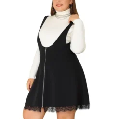 Agnes Orinda Women's Plus Size Fashion A-Line Zipper Lace Trim Mini Suspender Skirt 12 Agnes Orinda Women's Plus Size Fashion A-Line Zipper Lace Trim Mini Suspender Skirt -Agnes Orinda GUEST ffa582e8 81e2 4840 b39c e566916e17ec